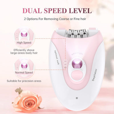 Daling DL-6032 Cordless Epilator – Painless Hair Removal for Women